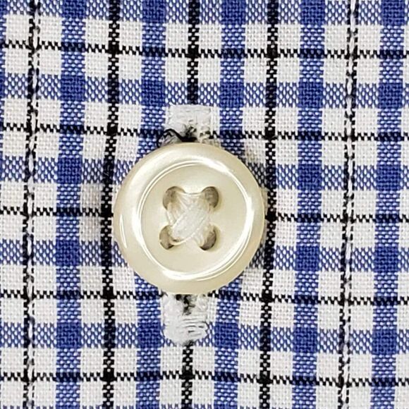 Polo Ralph Lauren Shirt Oxford Button Down LS Mens Size 17.5 XXL Blue Plaid - Picture 5 of 11